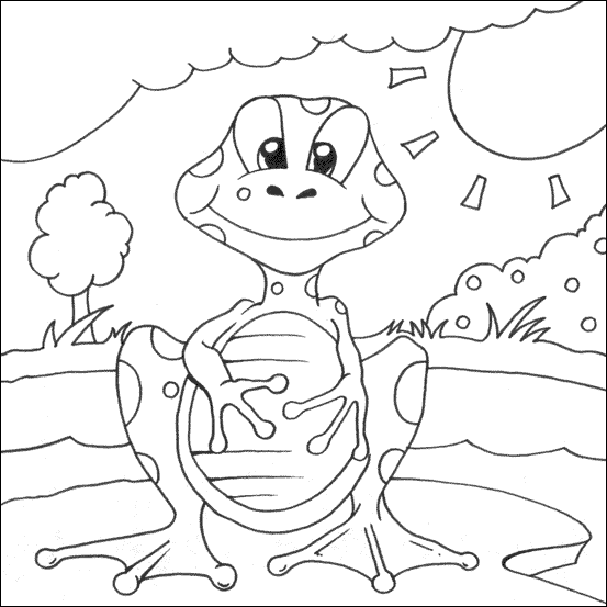 Frog Coloring Pages