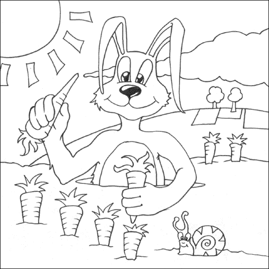 Rabbit coloring pages