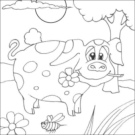 Pig coloring pages