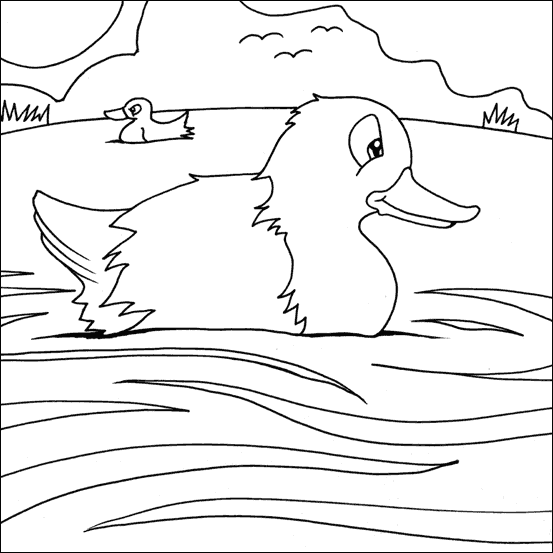 Duck Colouring Duck Colouring