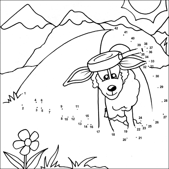 camping dot to dot coloring pages - photo #3