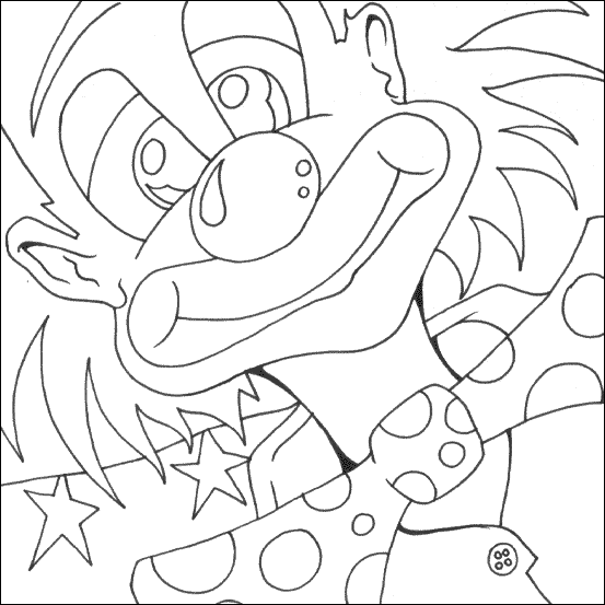 clown coloring pages