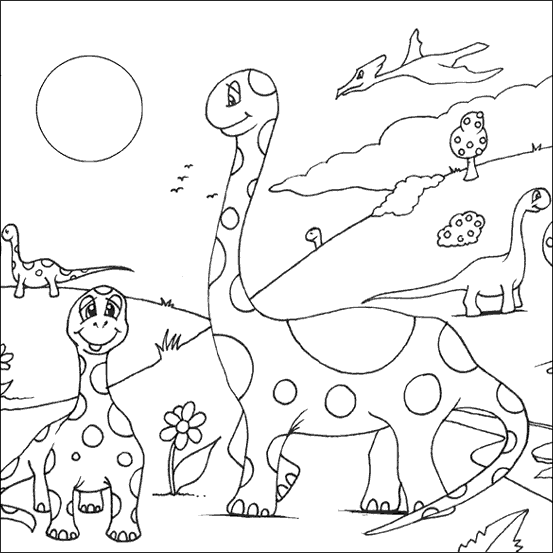 Dinosaur coloring pages