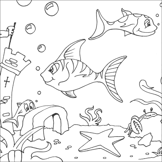 fish coloring pictures