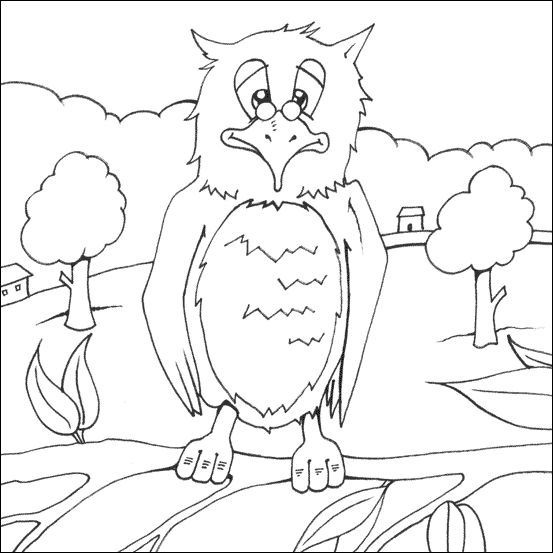 Owl coloring pages