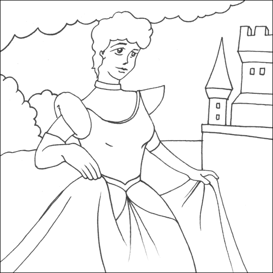 princesses coloring sheet. princess colouring page