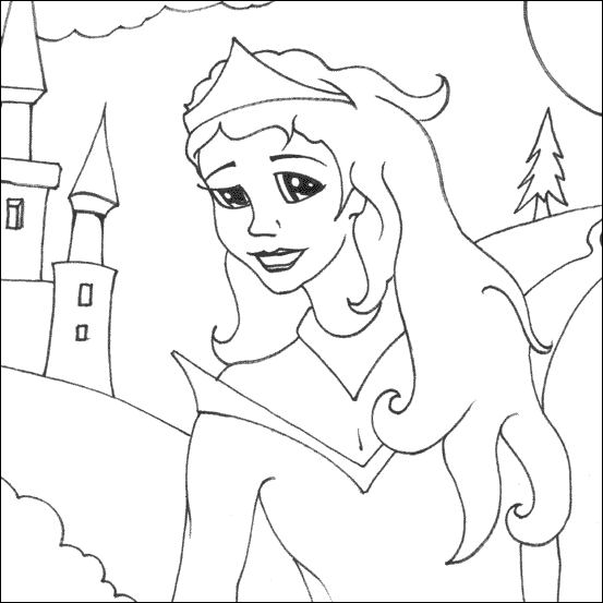 princess coloring pages free. Princess Coloring Picture