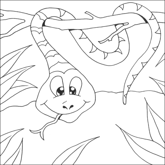 Питон от Бабушкина змея картинка змеи рисунок раскраска раскраски