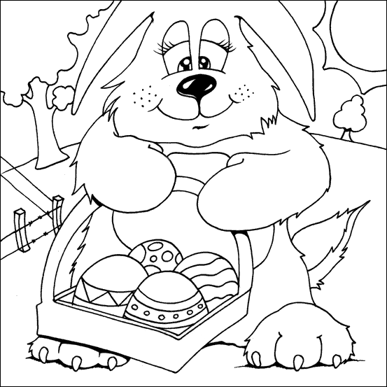 easter bunny coloring book pictures. Easter Bunny Coloring