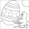 Easter Chick Colouring