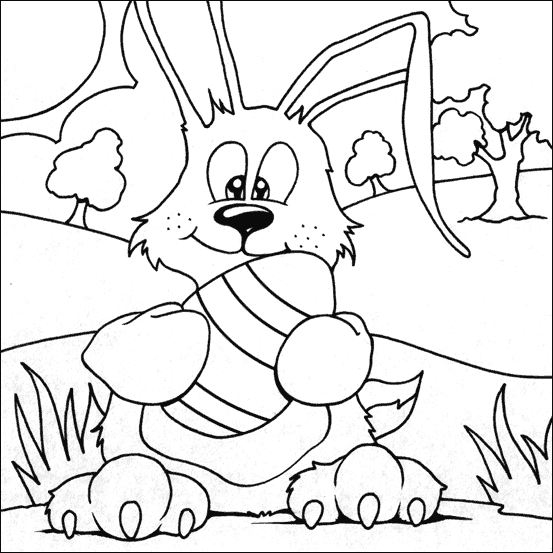 pictures of easter bunnies to colour in. Easter Bunny Colouring