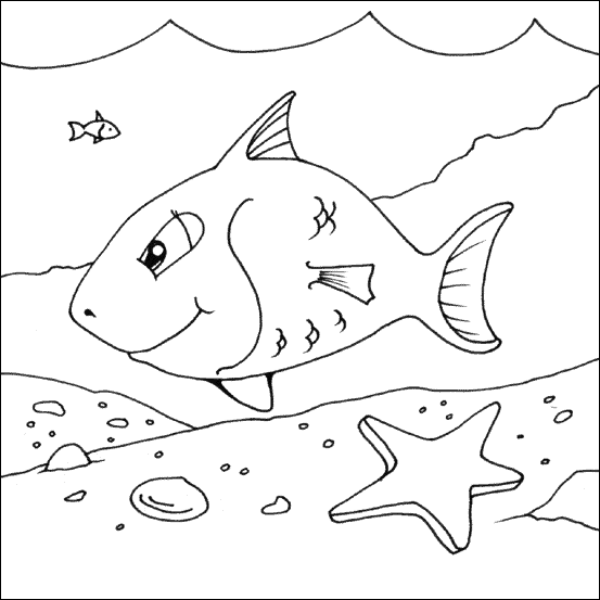 Fish coloring pages