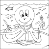 Octopus Colouring Picture