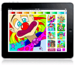 Circus ipad colouring game