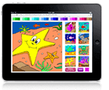 Fish ipad colouring game