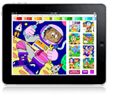 People ipad colouring game