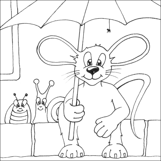 umbrella printable coloring pages