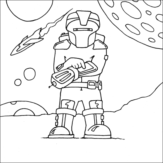 alien robot colouring  my free colouring pages