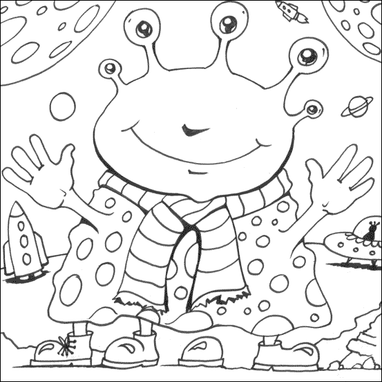 ufo coloring pages for kids - photo #25