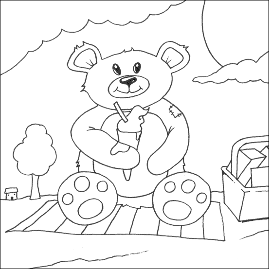 teddy bear pictures. Ice-Cream Teddy Bear Picture