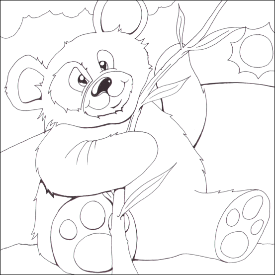 Panda coloring pages