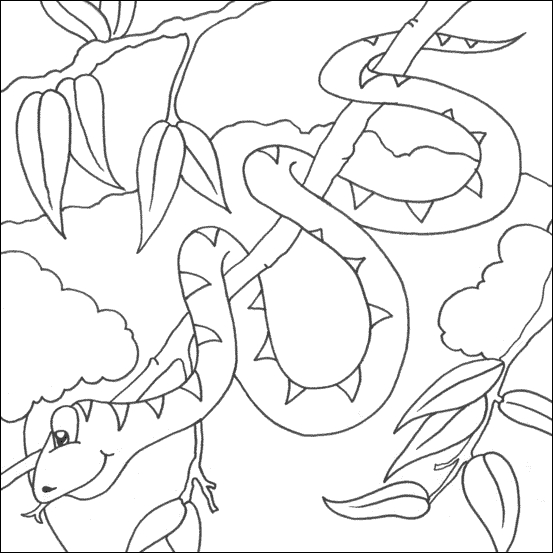 Snake coloring pages