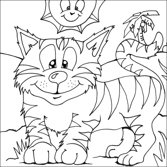 Tiger Colouring Printable