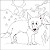Fox colouring Picture