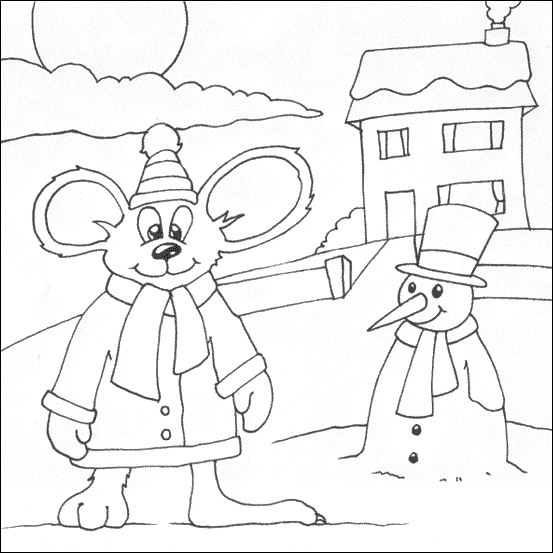 Mouse and Snowman Mouse and Snowman