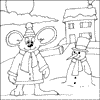 Mouse Colouring Pages