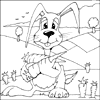 Rabbit Colouring Picture