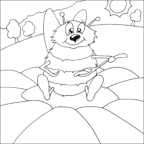 Busy Bee Colouring Busy Bee Colouring