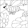 Flying Bee Colouring