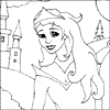 Princess colouring page