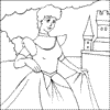 Princess colouring picture