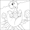 Baby Dinosaur Colouring