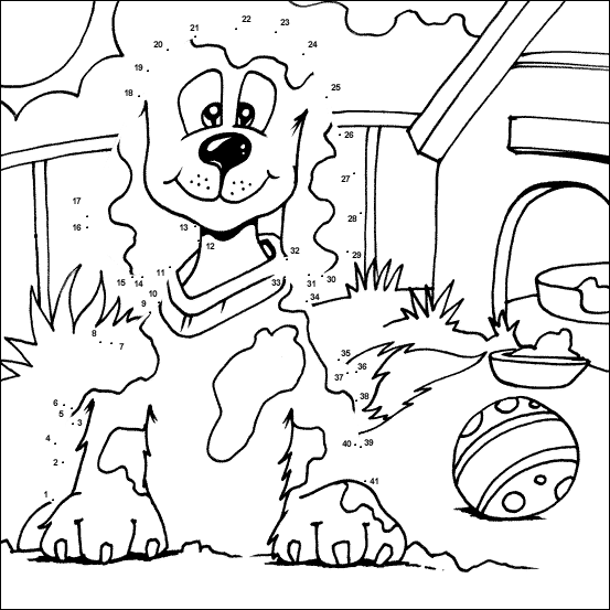 Dog Dot to Dot Dog Dot to Dot