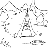 Dot to dot colouring