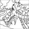 Dragon Head Colouring