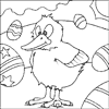 Easter Chick Coloring