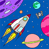 Space Colouring Pages Space Colouring Pages