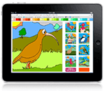 Bird ipad colouring game