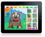 Dog colouring game