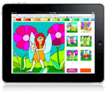 fairy ipad colouring game