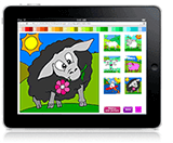 Sheep ipad colouring game