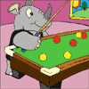 Rhino Playing Pool