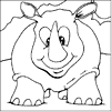 Rhino Coloring Sheet