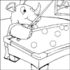 Rhino Playing Pool