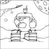 Tank Robot Colouring