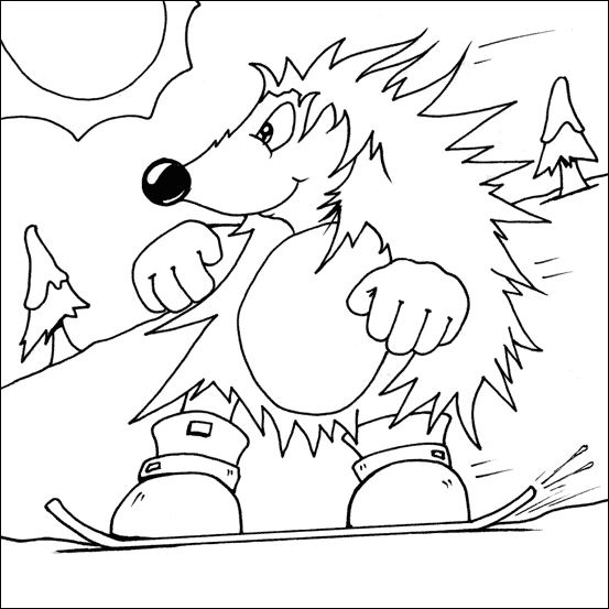 Snowboarding Hedgehog